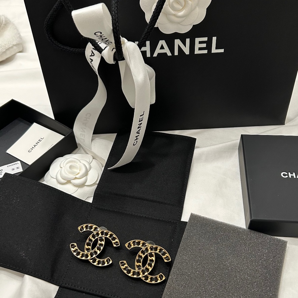 Chanel 2024 XL CC Logo Earrings